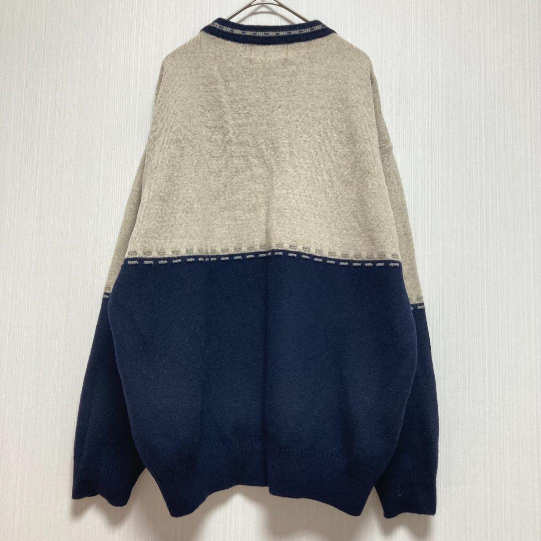 【ドルチェ】DOLCE 長袖ニット 犬刺繍 サイズ50 毛混 日本製ユニセックス — image 2