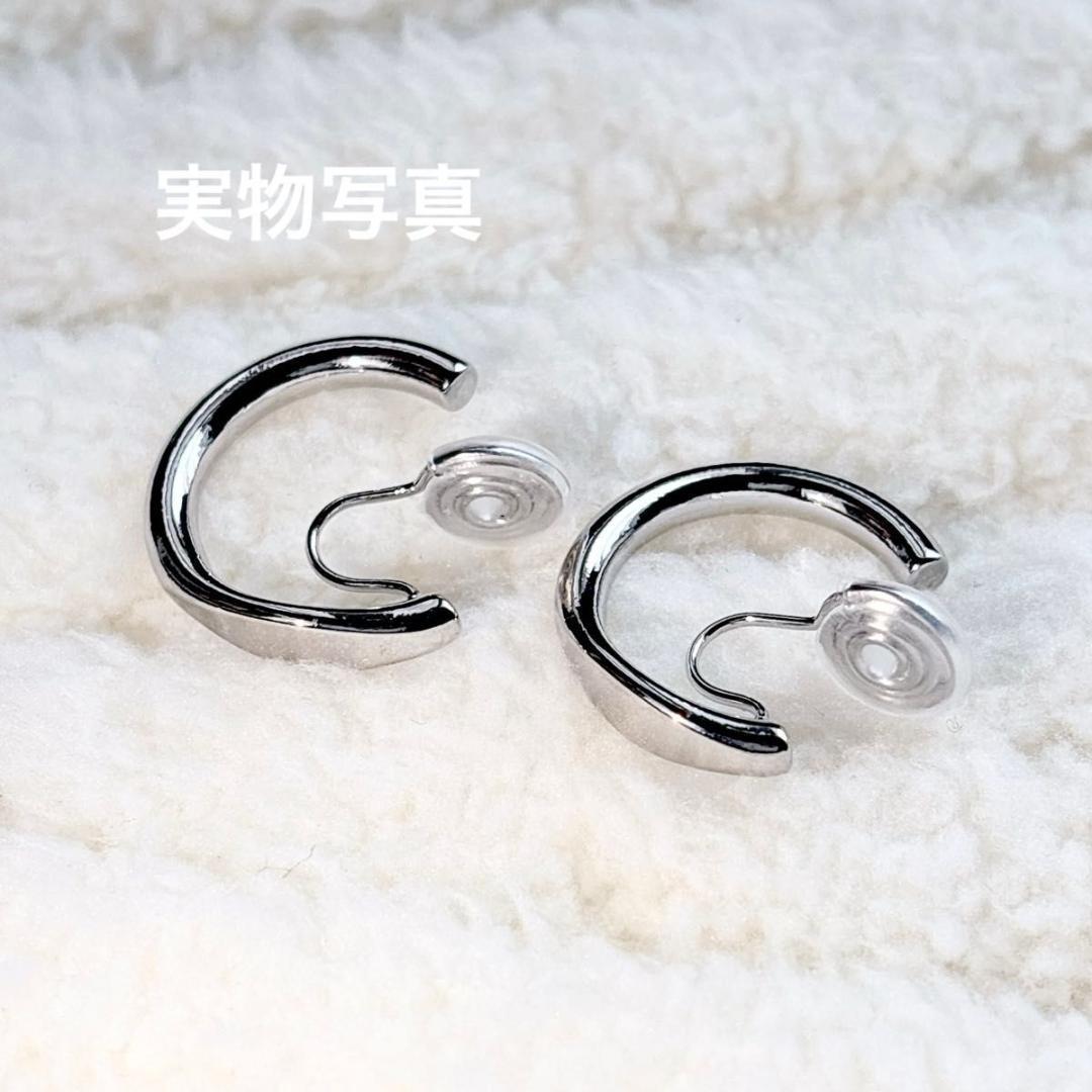 イヤリング　シルバー　フープイヤリング 韓国アクセサリー 可愛い 痛くなりにくい — image 5