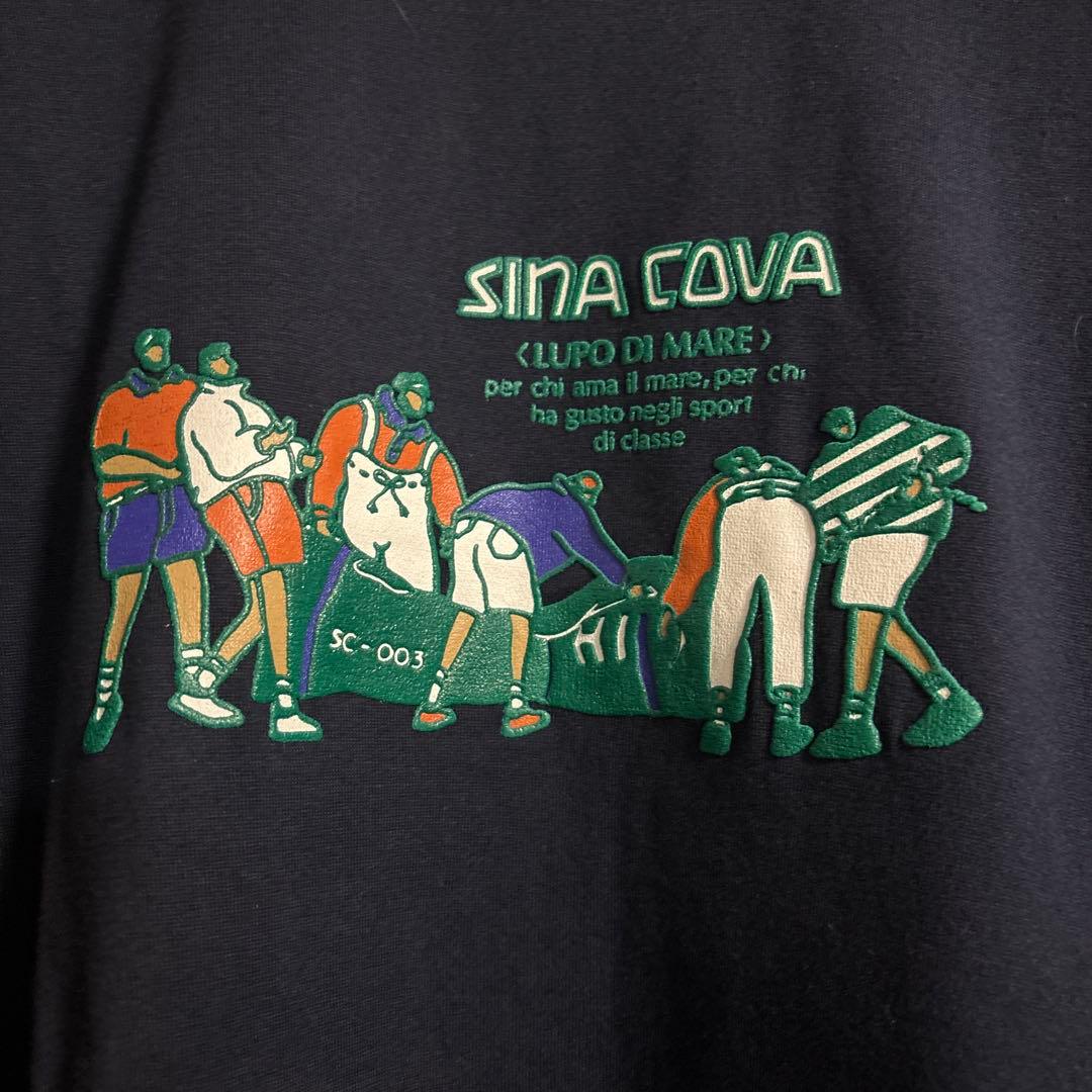 サバス 様専用SINA COVA Tシャツ ネイビー 刺繍ロゴ — image 2