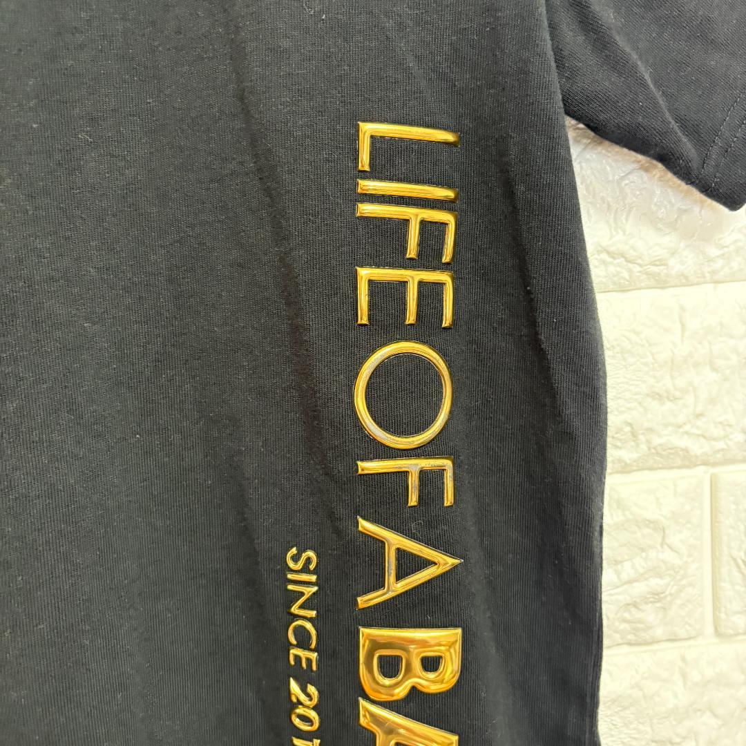 BALR. ボーラー LIFE OF A BALR 立体 ゴールドロゴ Tシャツ — image 4