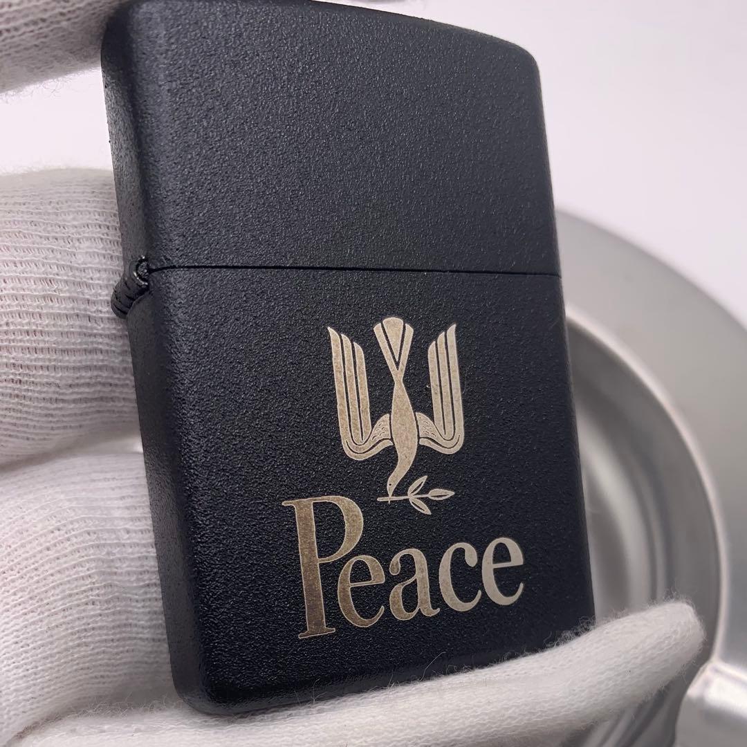 【オク】【灰皿付き】【大人気マットブラック】ピース PEACE オイルライター — image 3