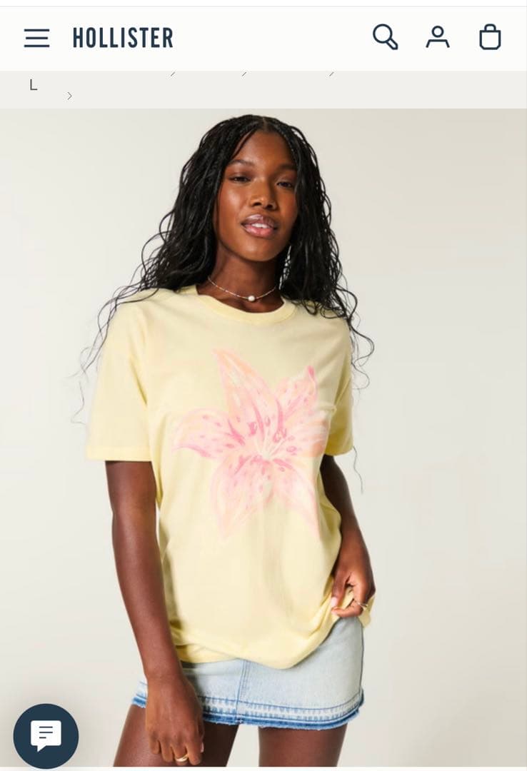 新品タグ付き Hollister レディースTシャツ L サイズ — image 3
