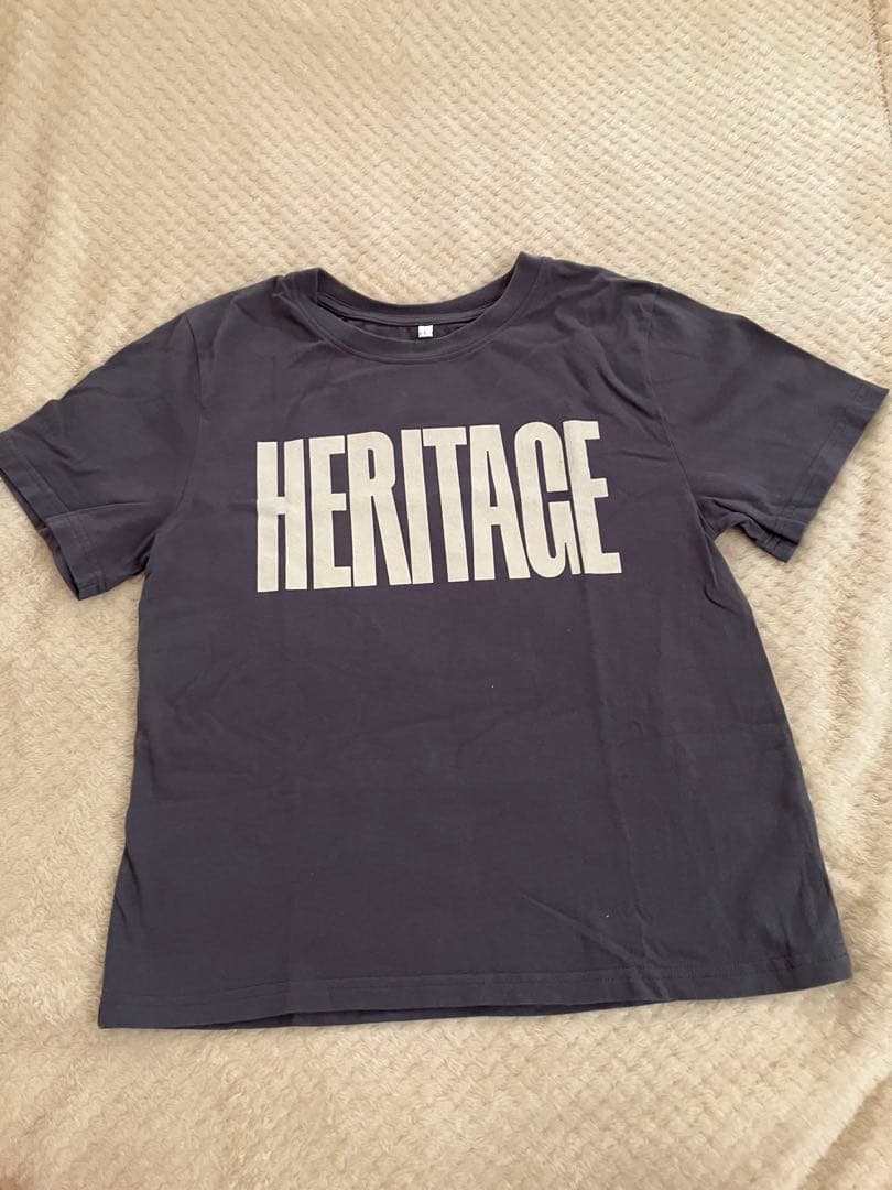 coca フロッキープリントTシャツ　グレー — image 5