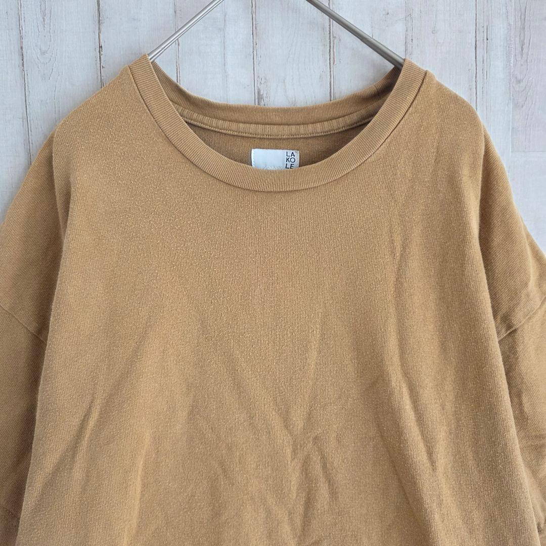 ラコレ　Tシャツ　ラウンドヘム　綿100%　　カジュアル　ゆったり　体型カバー — image 2
