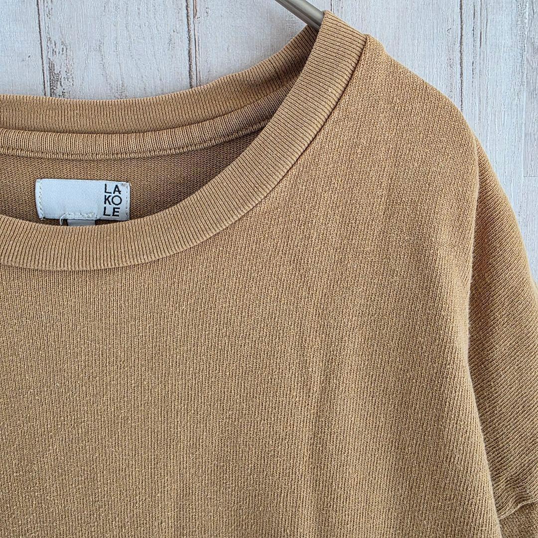 ラコレ　Tシャツ　ラウンドヘム　綿100%　　カジュアル　ゆったり　体型カバー — image 4