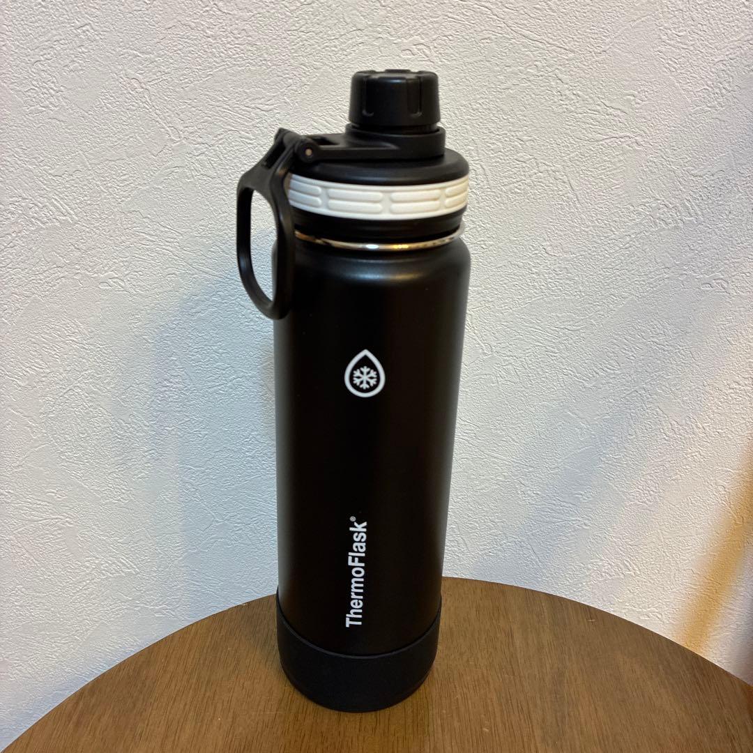 極美品☆0.7l タケヤ真空断熱ThermoFlask 水筒 ブラック — image 2