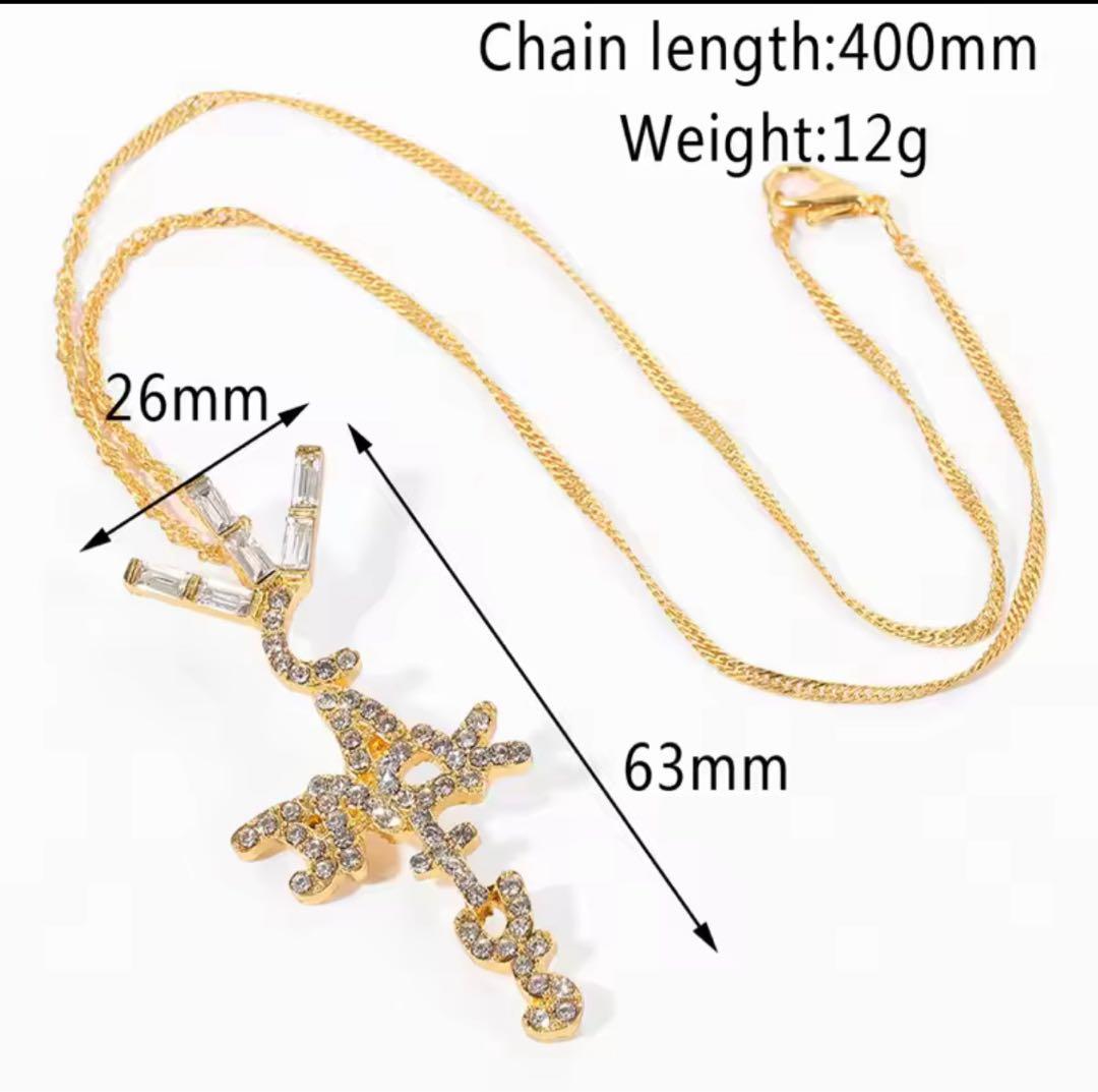 A トラビススコット ネックレス ペンダント シルバー — image 4