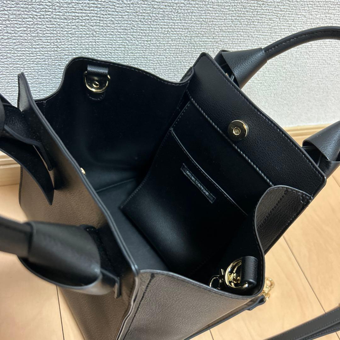 リボンハンドルトートバッグ美品 — image 2