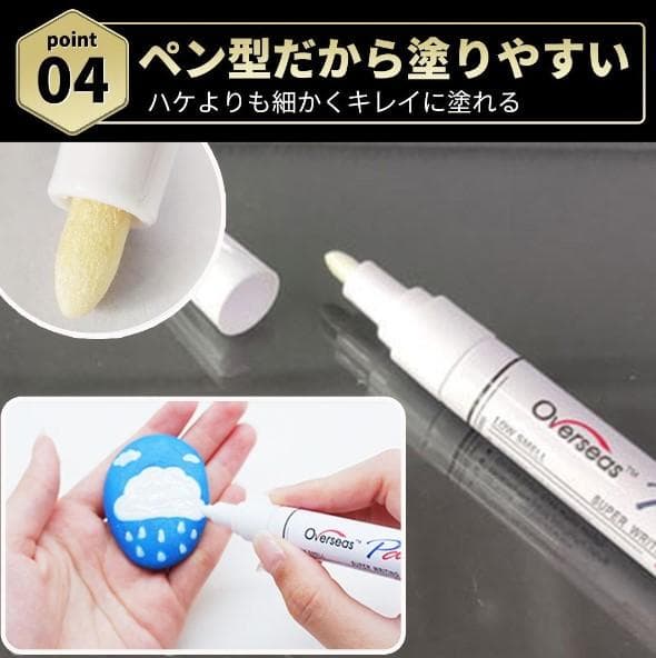 【12本セット】ホワイトレター ペン タイヤマーカー タイヤペイント カスタム — image 5