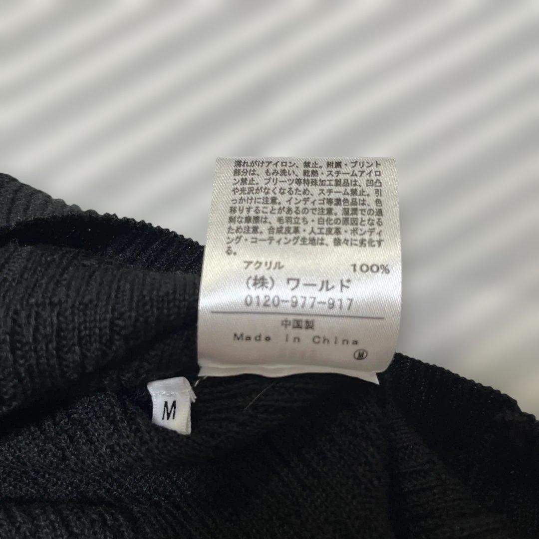 tk.TAKEO KIKUCHI ポロニット ブラック 半袖　サイズM — image 5
