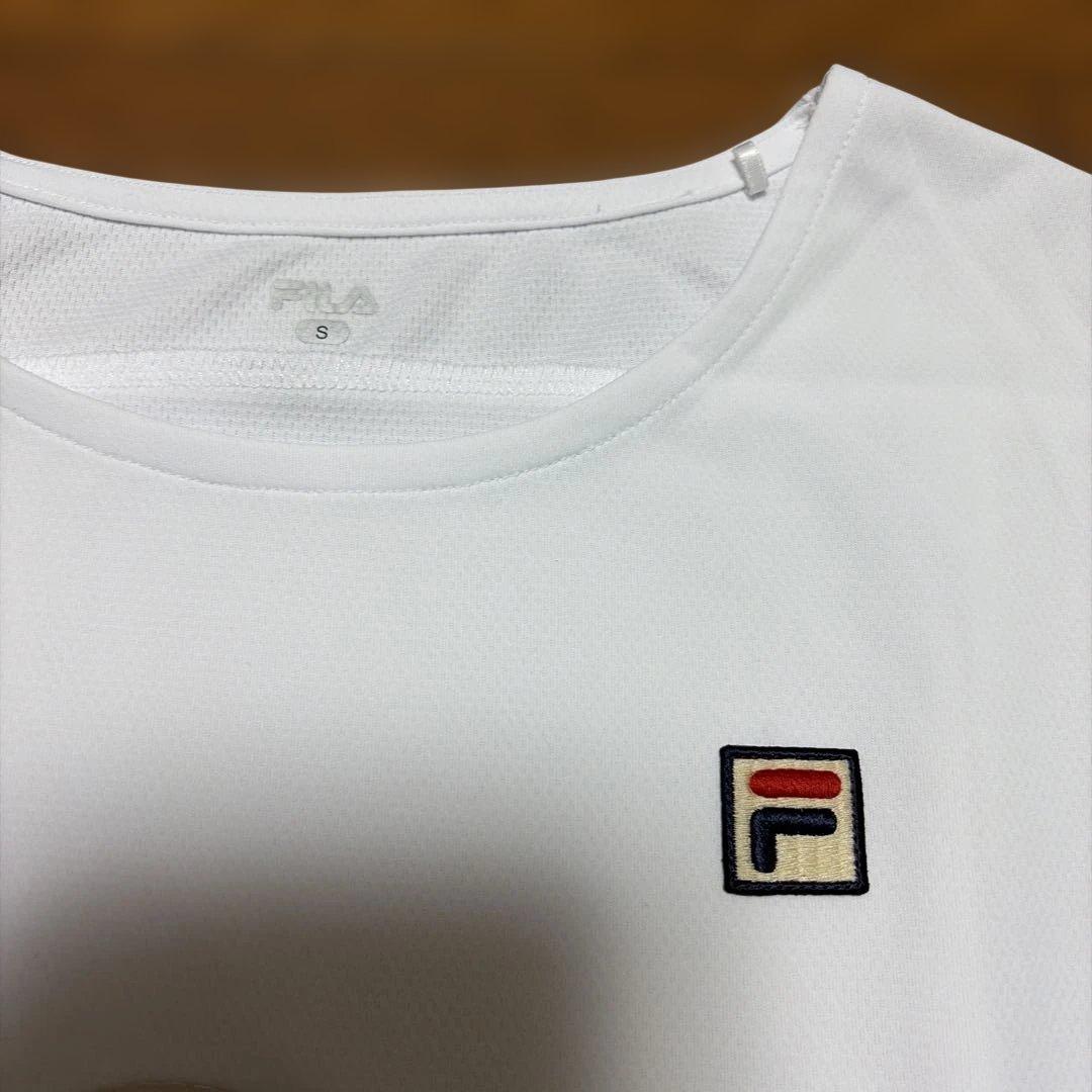 FILA ホワイト ネイビー Tシャツ S — image 2