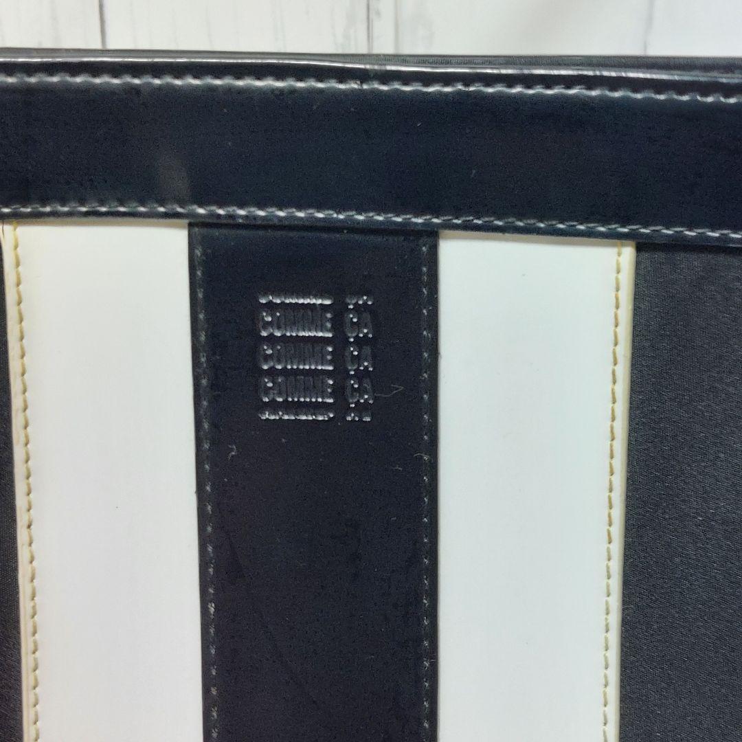 【美品】COMME CA トートバッグ ブラック ホワイト コムサ — image 2