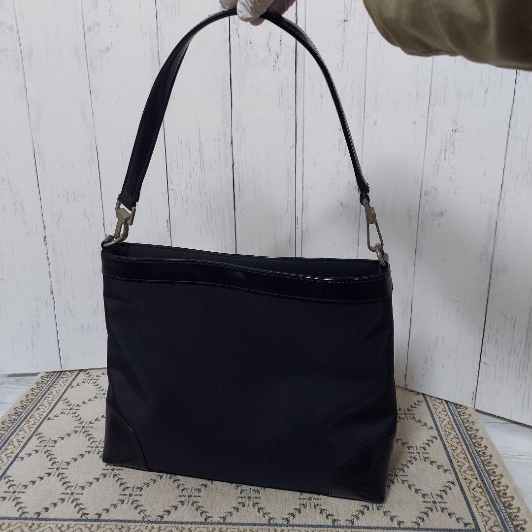 【美品】COMME CA トートバッグ ブラック ホワイト コムサ — image 3