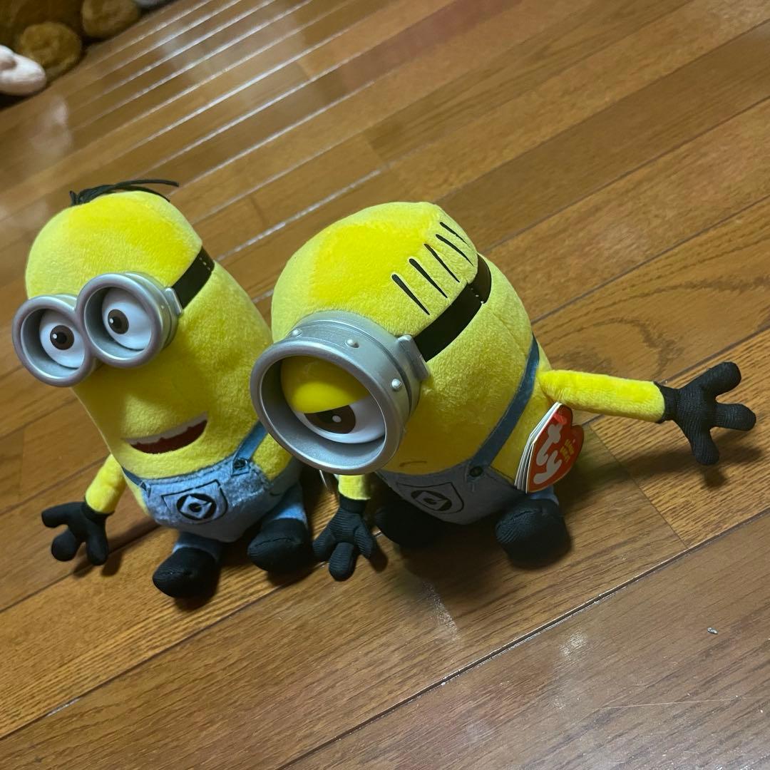 ty ビーニーベイビーズ ミニオン カール ケビン ぬいぐるみ 2つセット — image 2