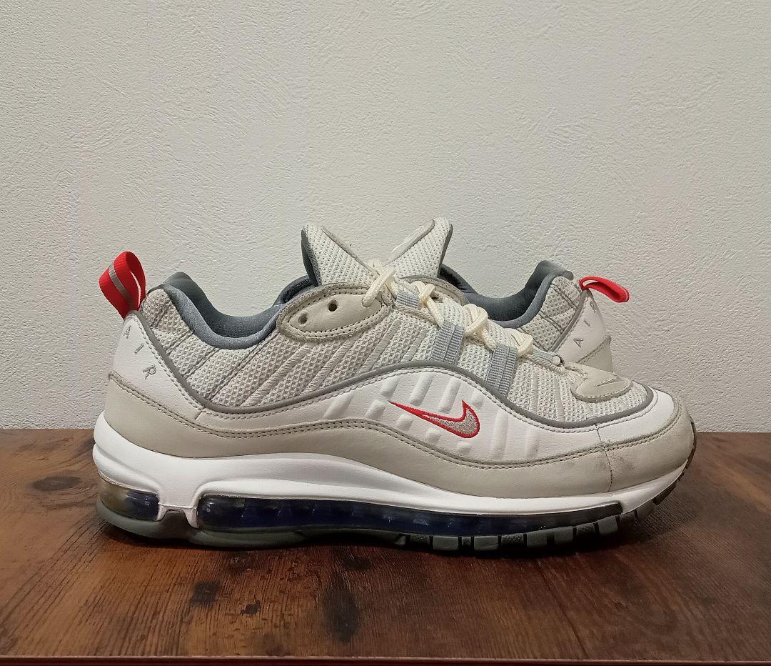 U17【Used/26.0】Nike Air Max 98 Summit Wh — image 2