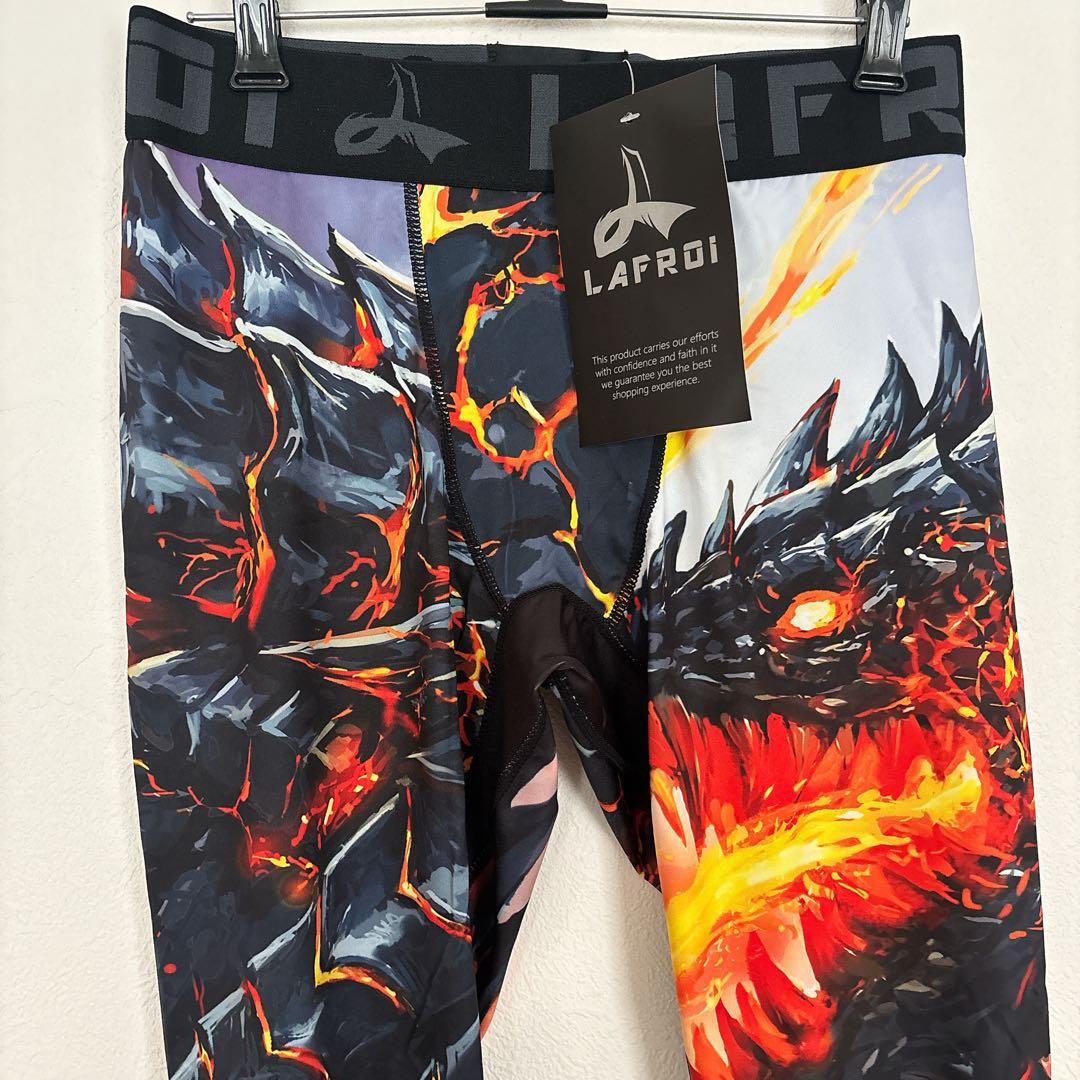 新品タグつき✨LAFROI ドラゴン柄 コンプレッションレギンス【LG】オシャレ — image 2
