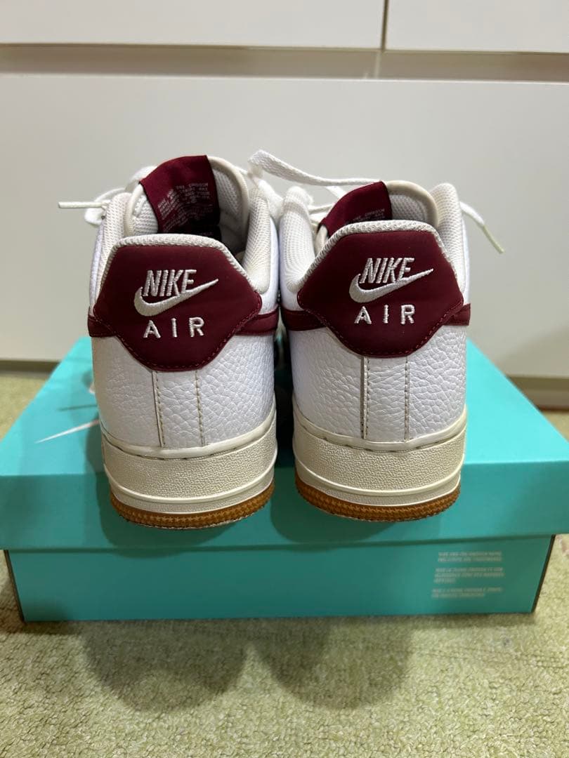 NIKE AIR FORCE 1 LOW ホワイト バーガンディ — image 2
