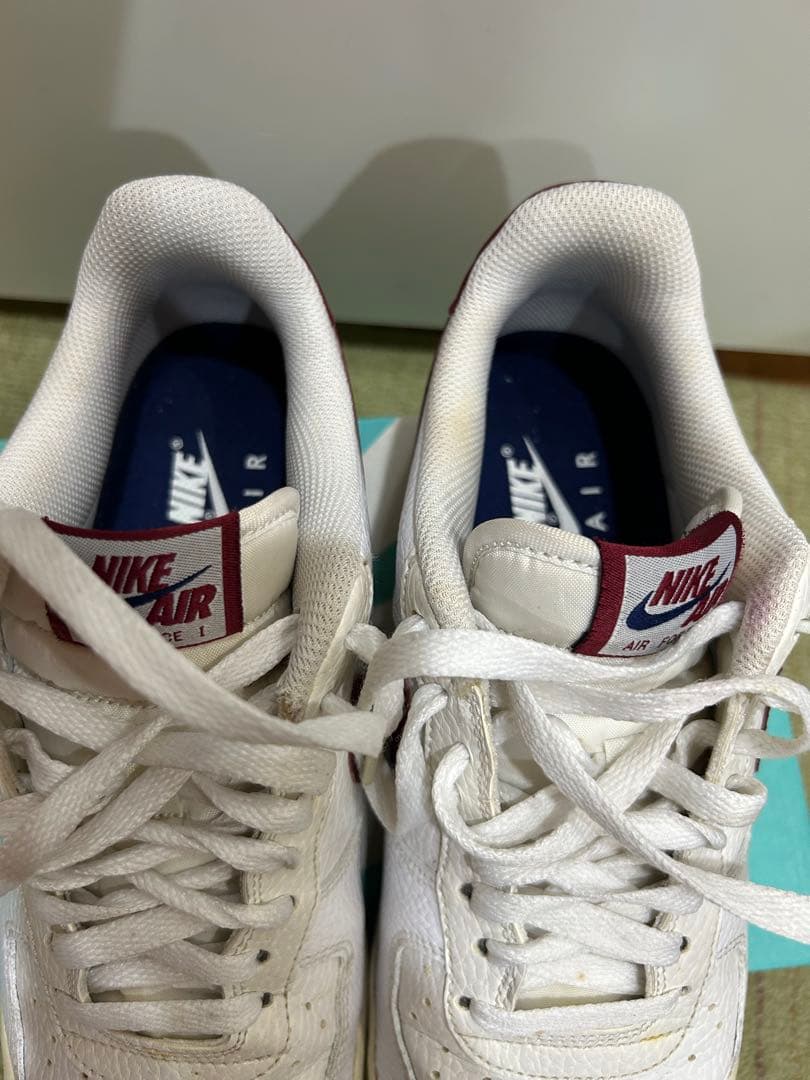 NIKE AIR FORCE 1 LOW ホワイト バーガンディ — image 4