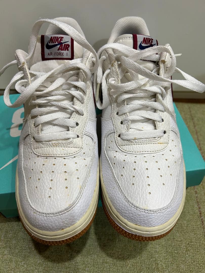 NIKE AIR FORCE 1 LOW ホワイト バーガンディ — image 5