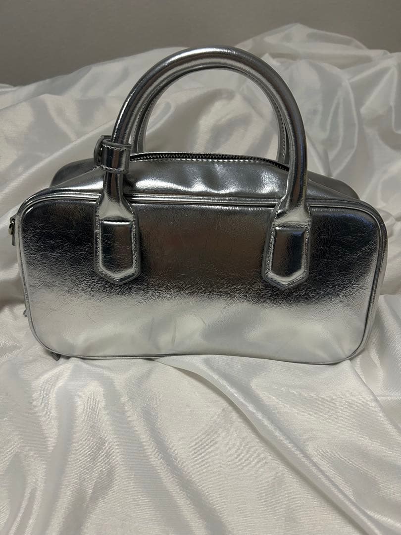 LEPSIM レプシム シルバー 2way ハンドバッグ ショルダーバッグ — image 2