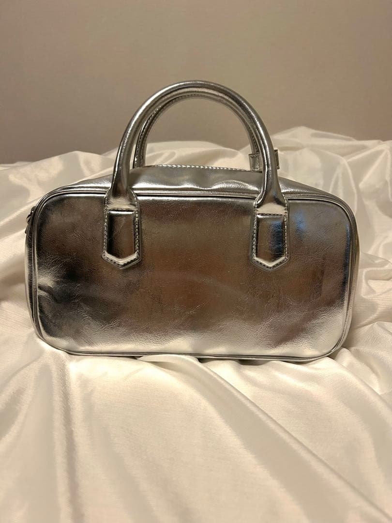 LEPSIM レプシム シルバー 2way ハンドバッグ ショルダーバッグ — image 3