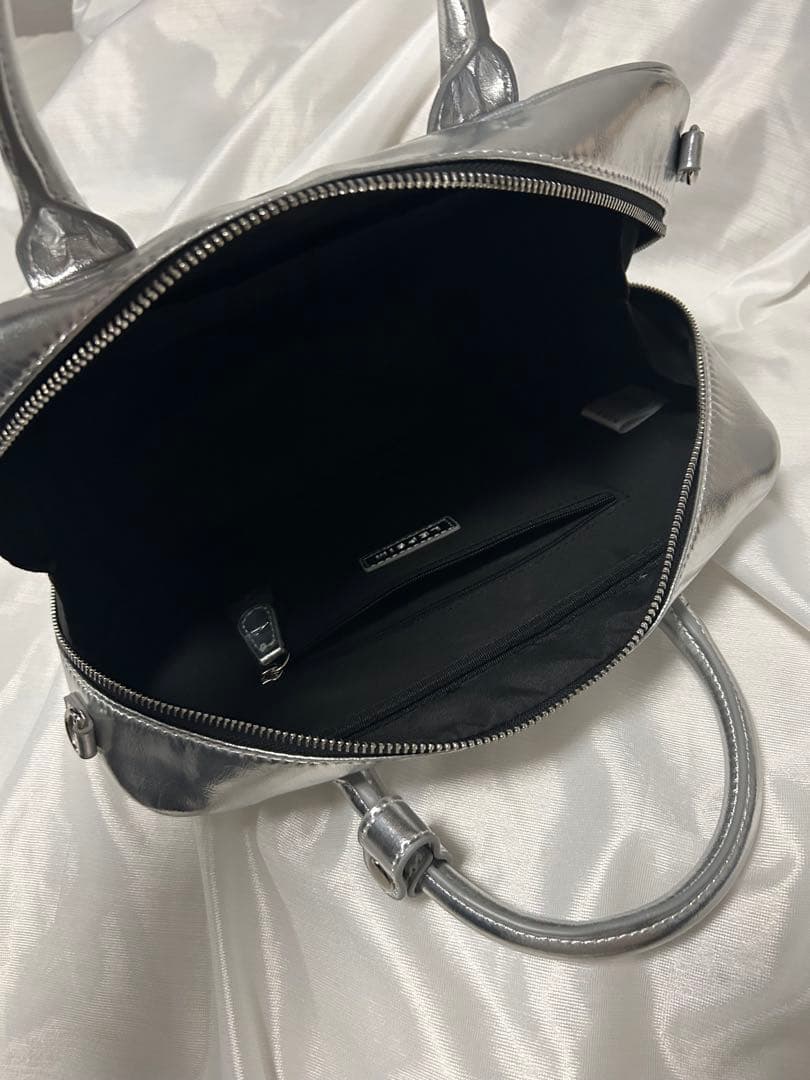 LEPSIM レプシム シルバー 2way ハンドバッグ ショルダーバッグ — image 4
