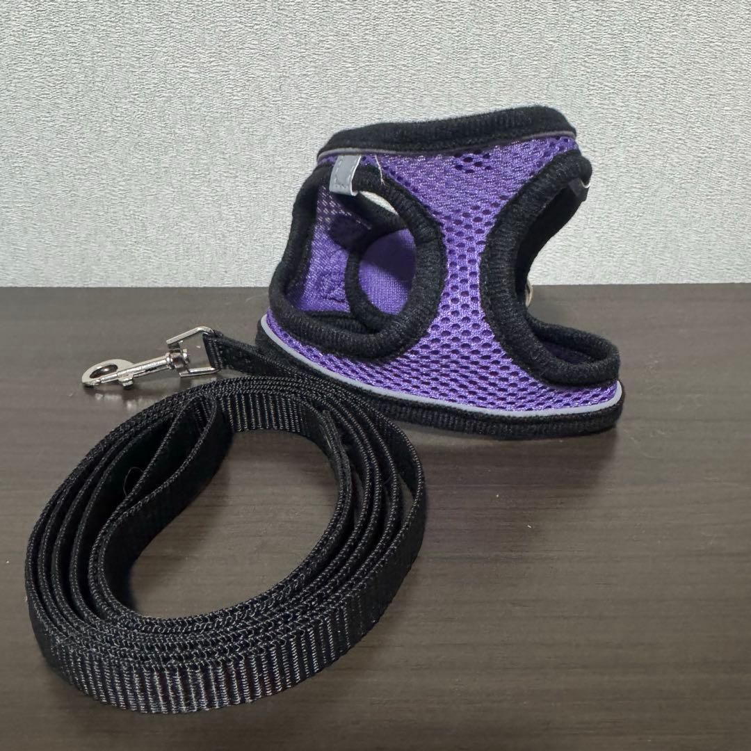 猫用ハーネス リード付き ライラックパープル — image 3