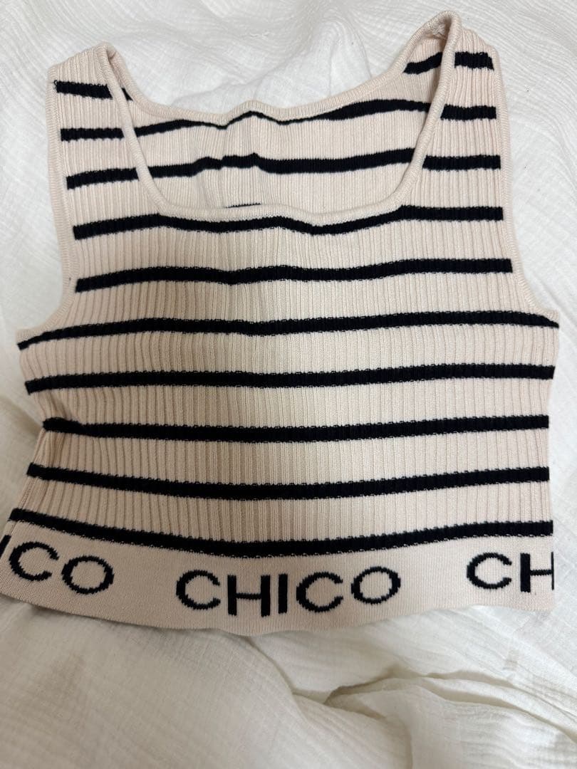 CHICO ノースリーブ トップス 白と黒 2個セット価格！ — image 3