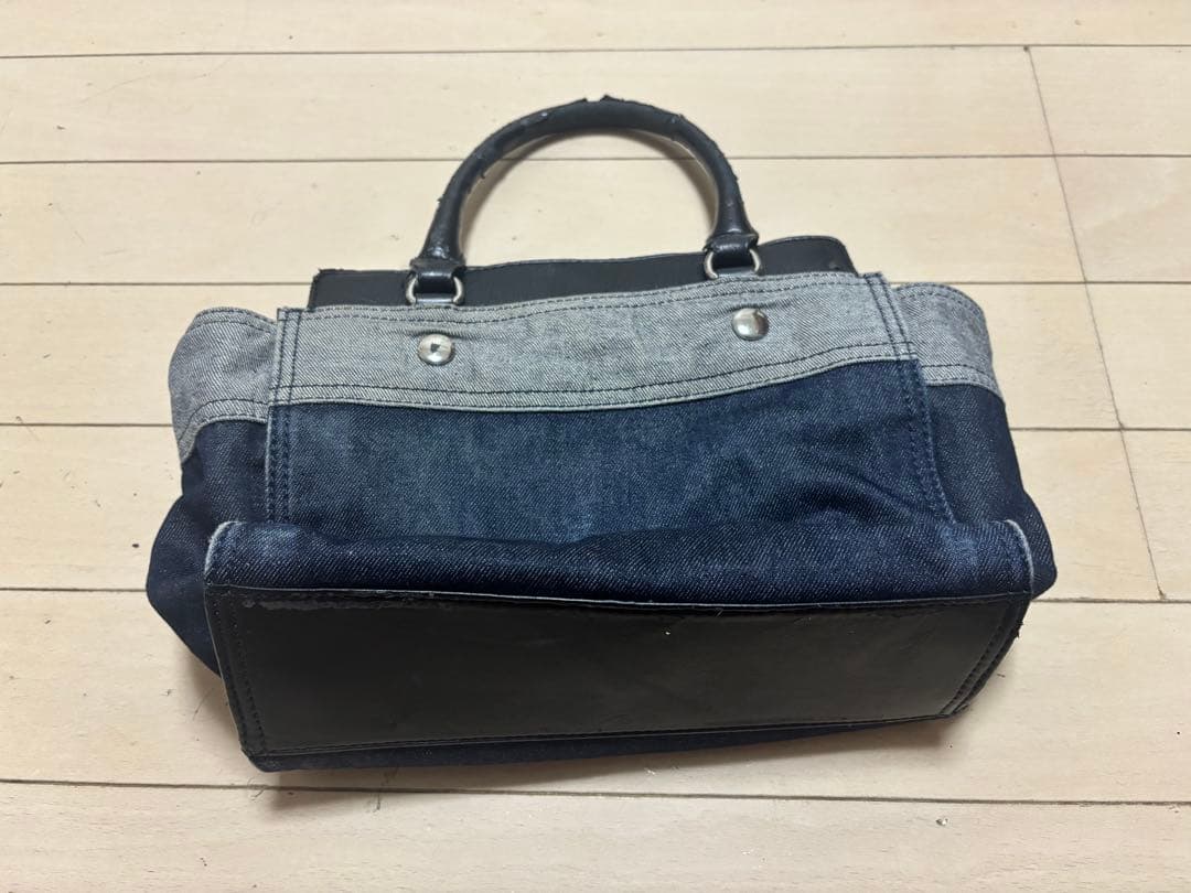DIESEL ディーゼル デニム トートバッグ レザー切替 — image 4