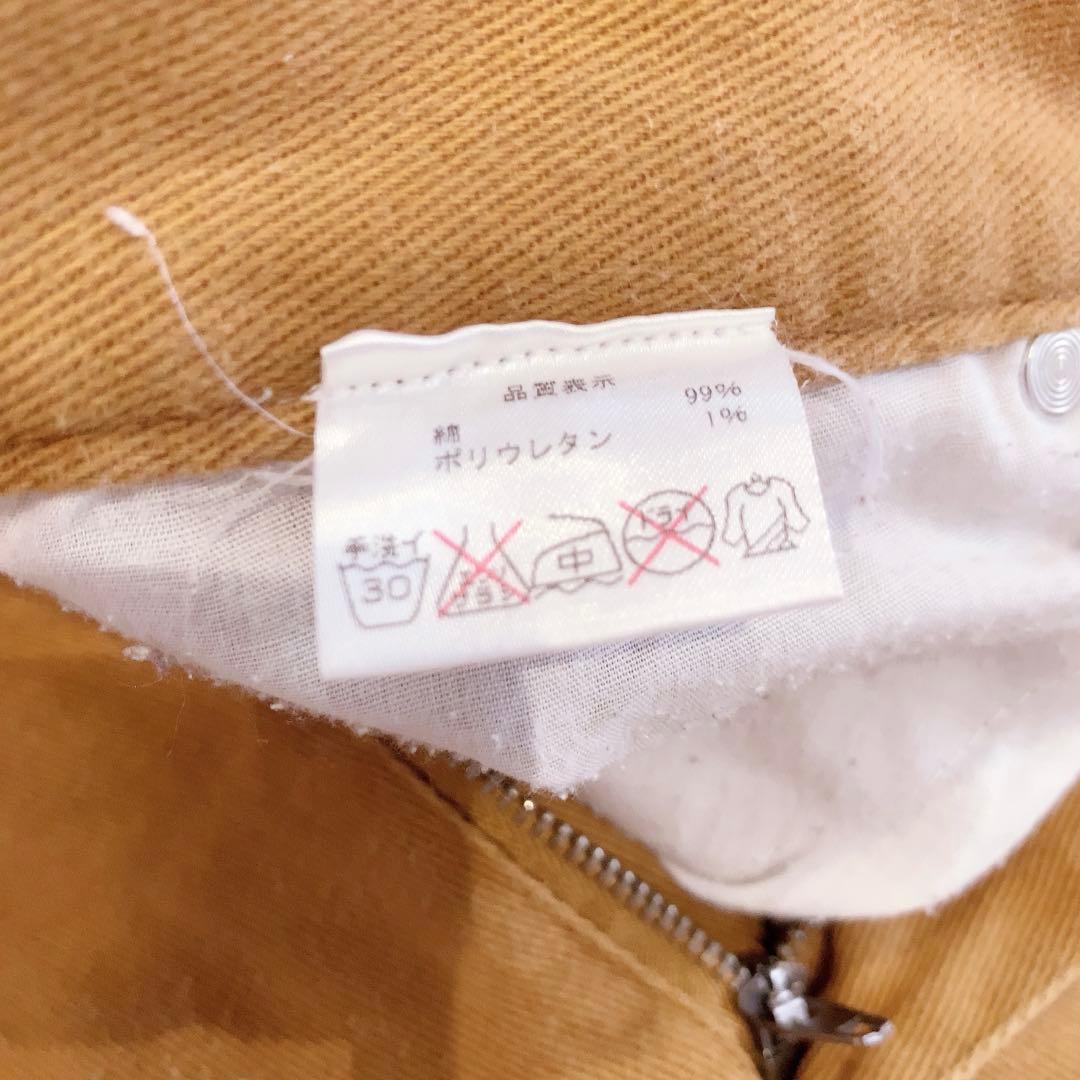 キャメル色 スリムフィット チノパン — image 3