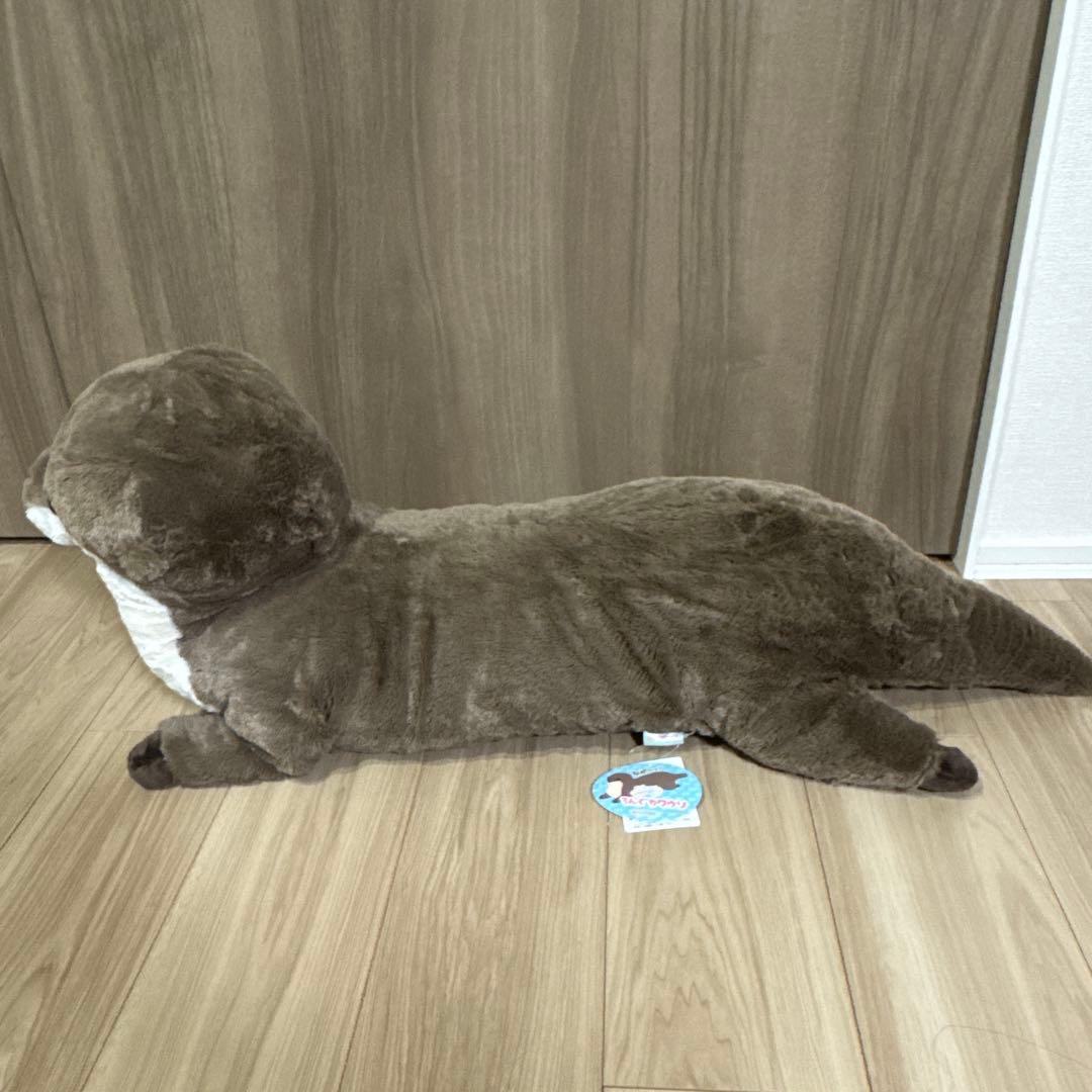 ⑥ くったり　ろんぐカワウソ　ぬいぐるみ　ココア　ウルトラBIG — image 2