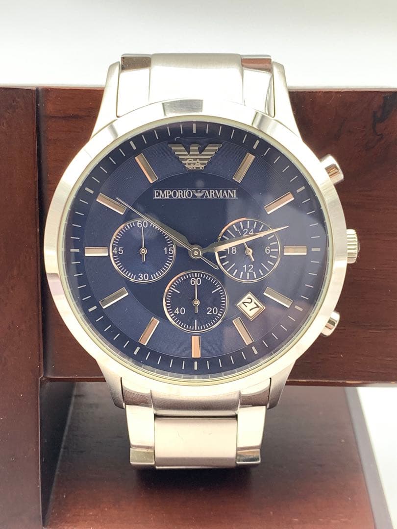 【不動】EMPORIO ARMANI クロノグラフ 腕時計 AR-2448 — image 3