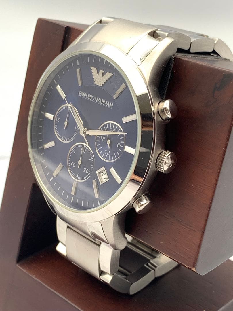 【不動】EMPORIO ARMANI クロノグラフ 腕時計 AR-2448 — image 5