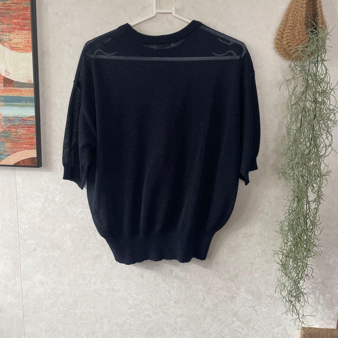 AMERICAN HOLIC 半袖ラメ入りネイビー Mサイズ — image 2