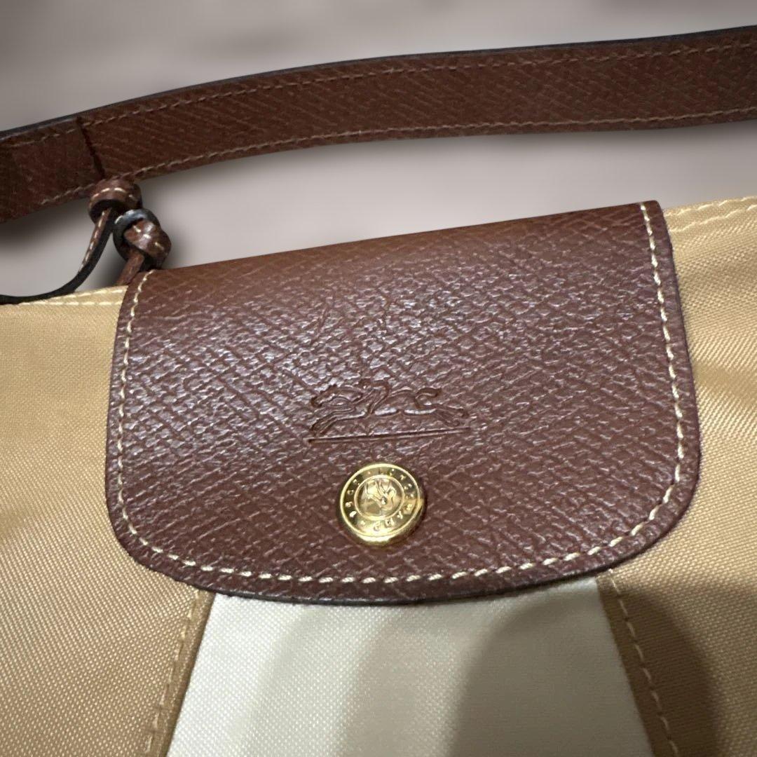 Longchamp ハンドバッグ ベージュ×ホワイト — image 2