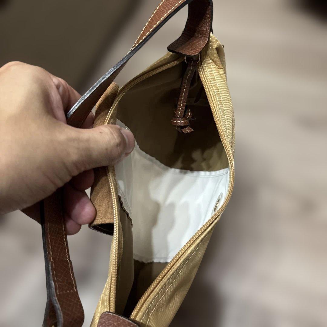 Longchamp ハンドバッグ ベージュ×ホワイト — image 3