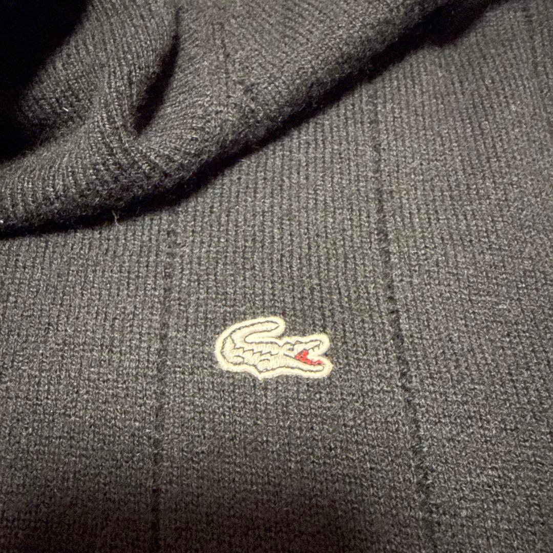 LACOSTE タートルネック ニット セーター ブラック — image 5