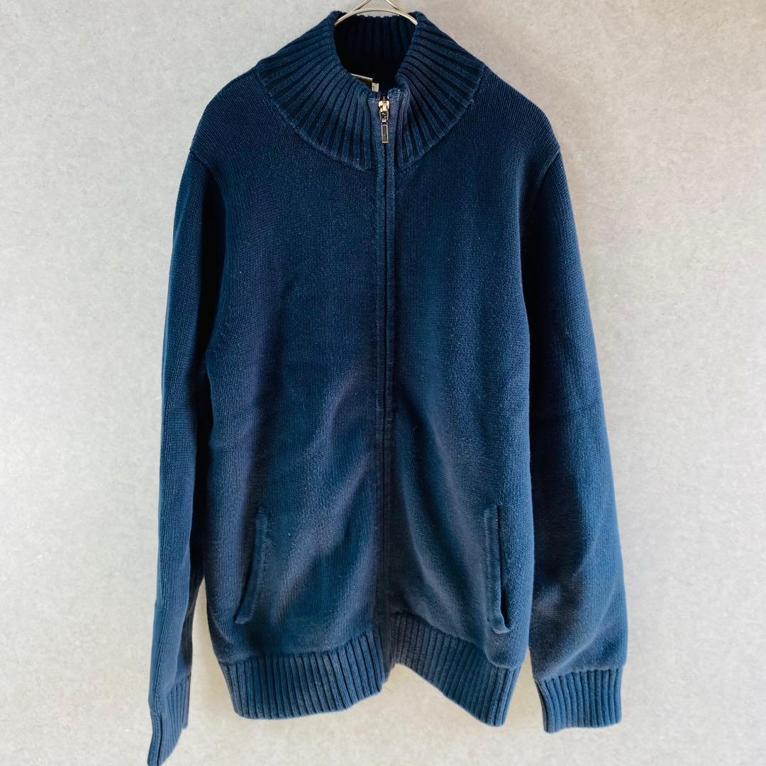 L.L.Bean ネイビー ジップアップセーター L — image 2