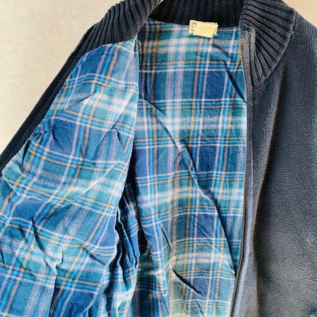 L.L.Bean ネイビー ジップアップセーター L — image 5