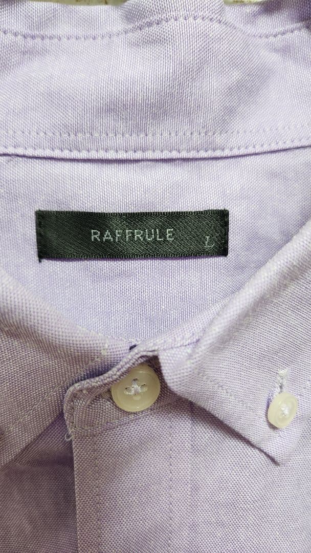 RAFFRULE ラフルーレ パープル 斜子織り オックスフォードシャツ — image 4