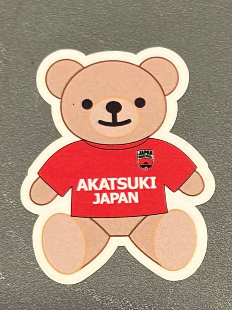 AKATSUKI JAPAN バスケットボール ベア ステッカー　5枚 — image 2