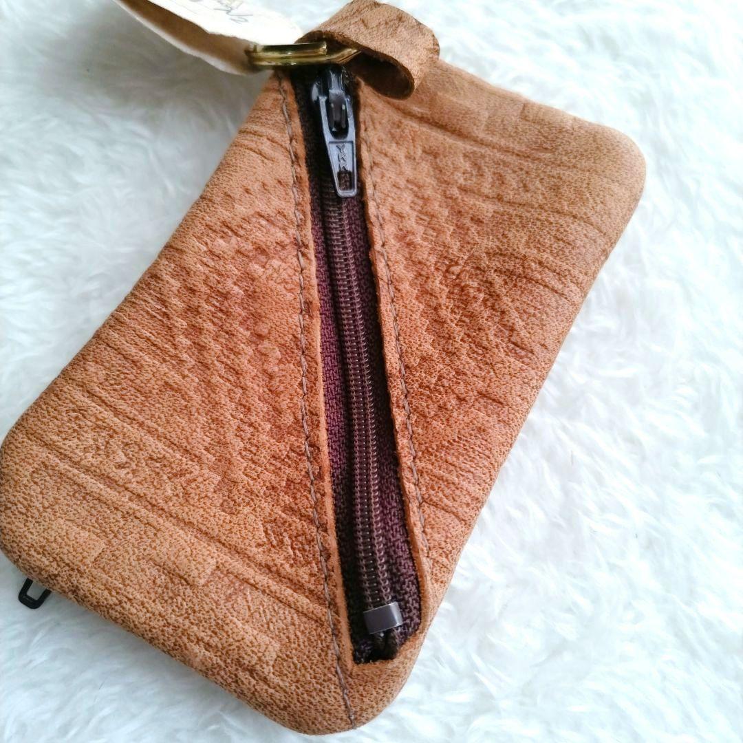 【未使用タグ付】 BRAMA コインケース 本革 水牛革 BUFFALO TAN — image 4