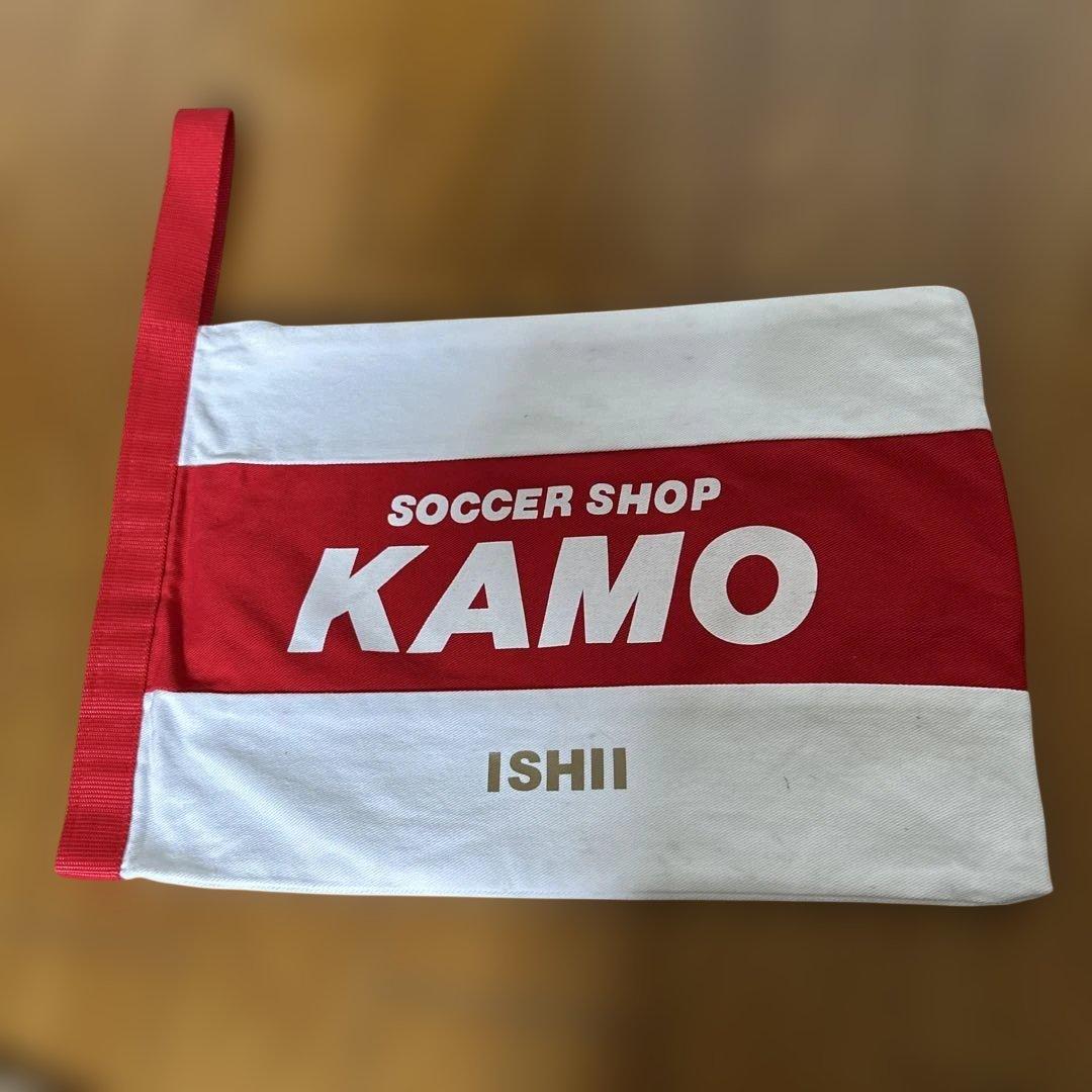KAMO シューズケース　白×赤 — image 2