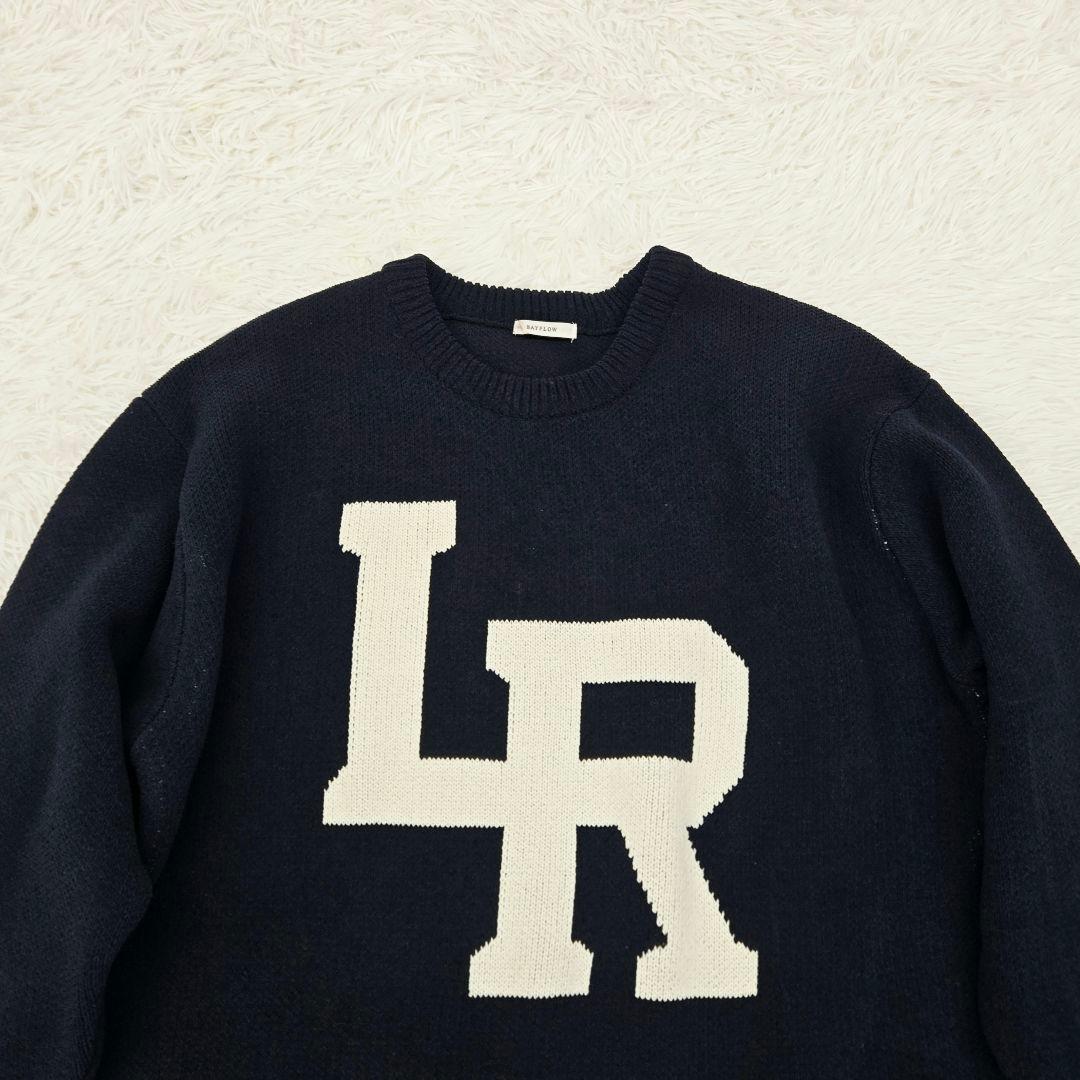 ベイフロー　LRロゴニットセーター　オーバーサイズ　ネイビー — image 3
