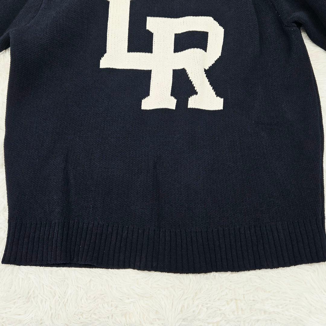 ベイフロー　LRロゴニットセーター　オーバーサイズ　ネイビー — image 4