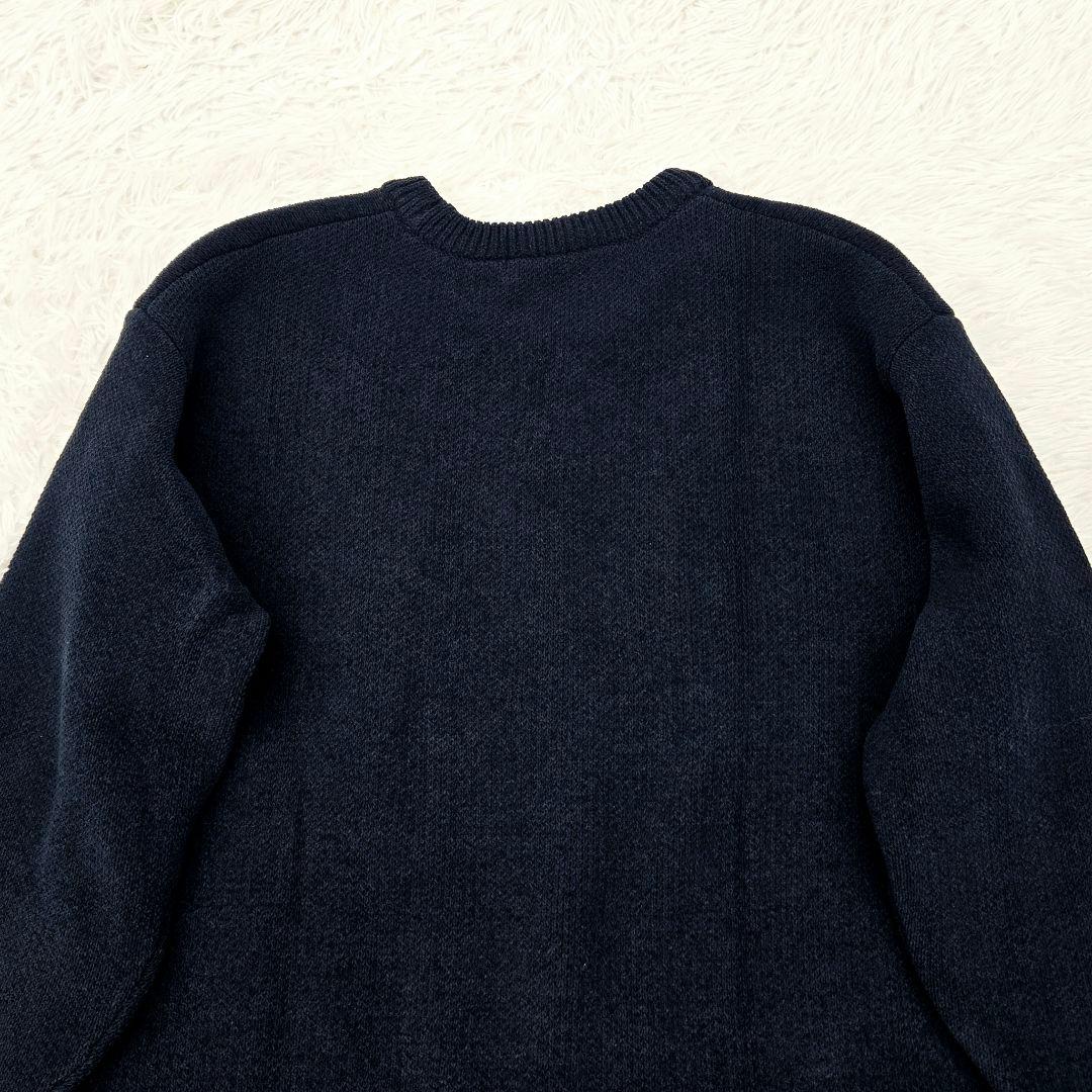 ベイフロー　LRロゴニットセーター　オーバーサイズ　ネイビー — image 5