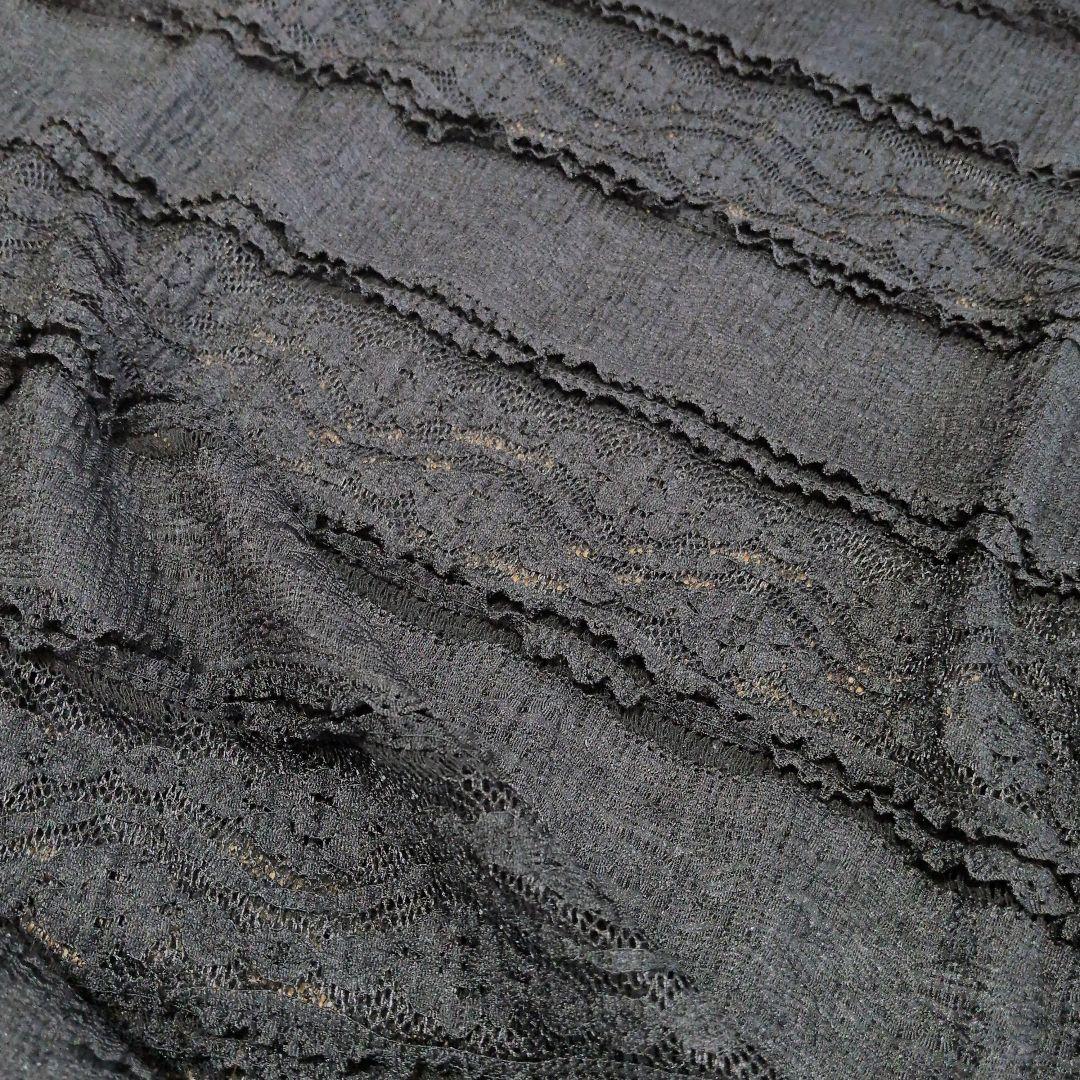 MODE ROBE レース切り替え8部袖トップス ブラック F — image 3
