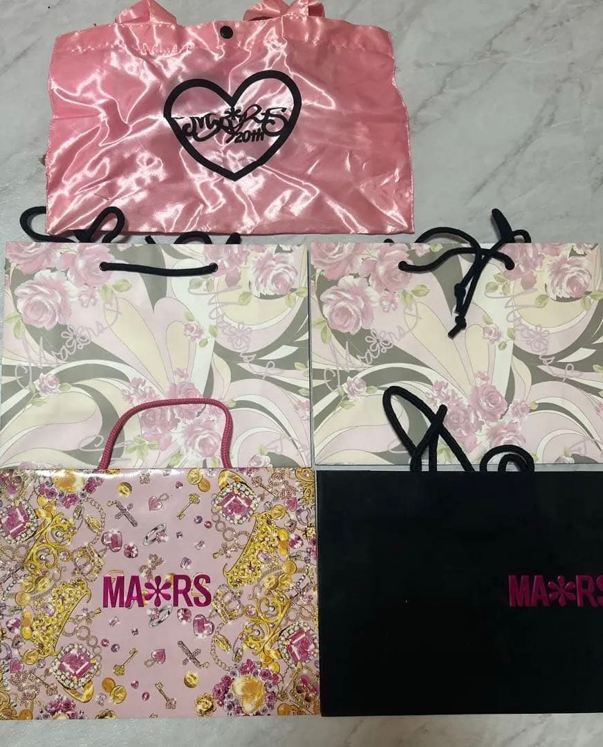 リ*ナ様 MA*RS ショップ袋 ショッパー 5点セット — image 3