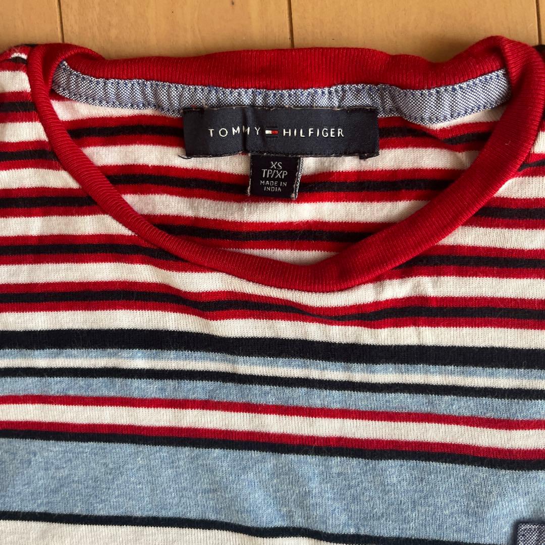 TOMMY HILFIGER 半袖ストライプTシャツ XS — image 3