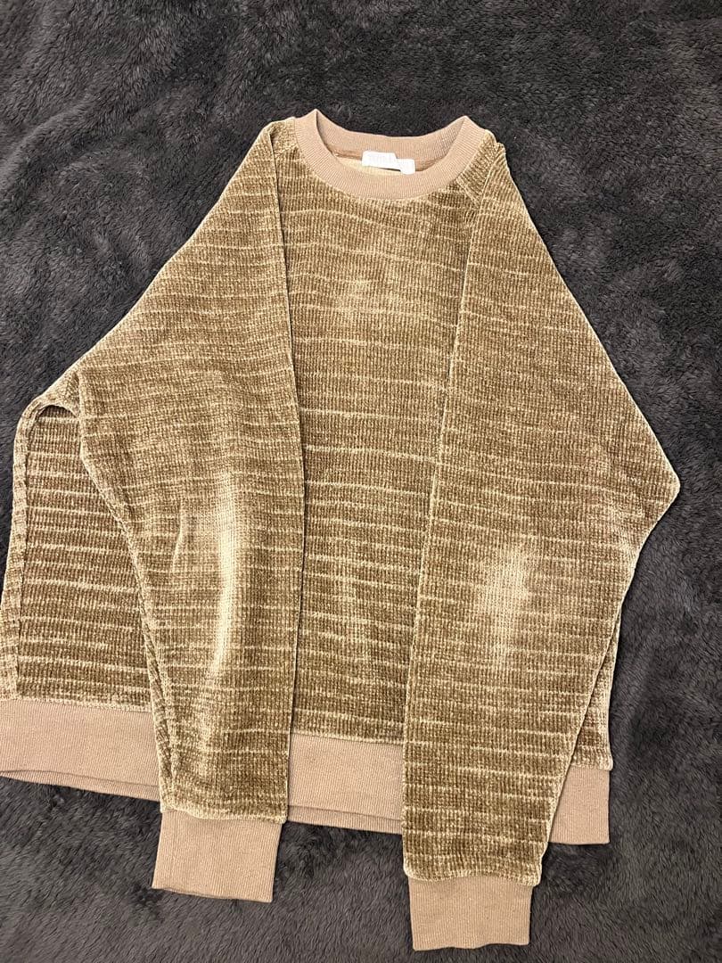 カットコーデュロイラグランスウェットシャツ （BEIGE） — image 2